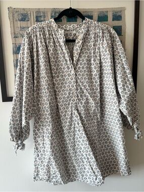 EUC Doen Opal Dress in Blue Floral Meadow M